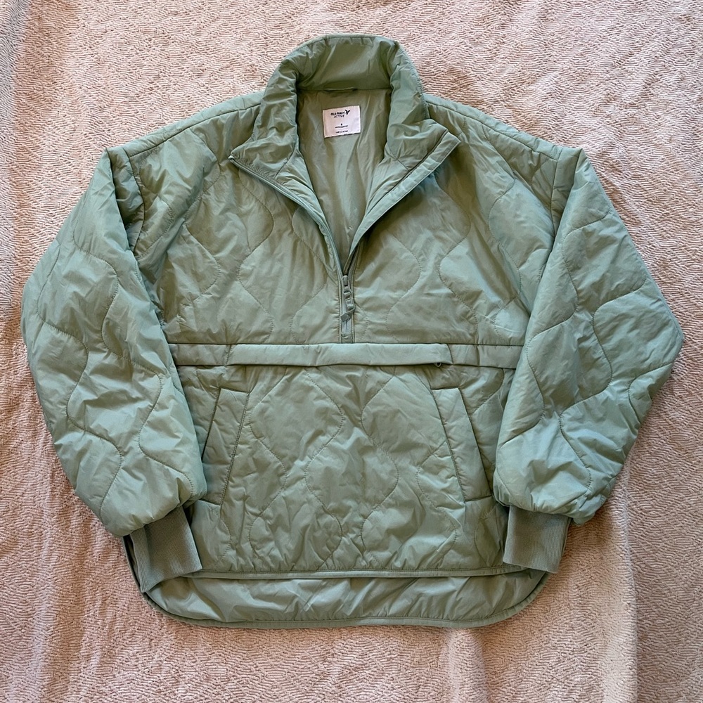 Old Navy women Packable Half-Zip Water-Resistant Quilted Jacket Size S